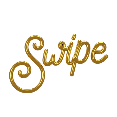 Swipe Letter  3D Icon