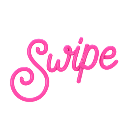 Swipe Letter  3D Icon