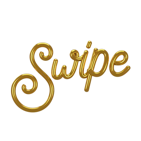Swipe Letter 3D Icon