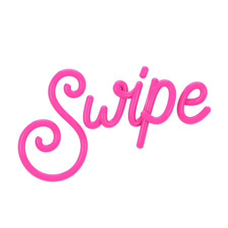 Swipe Letter  3D Icon