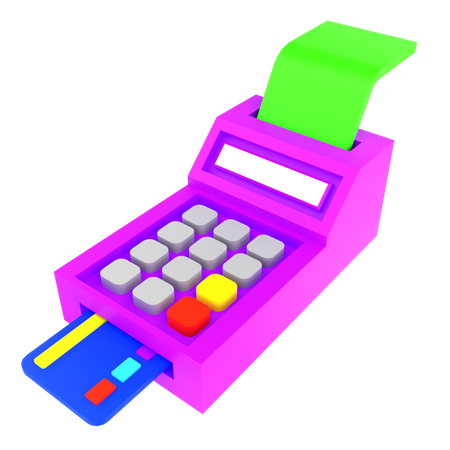 Swipe machine  3D Icon