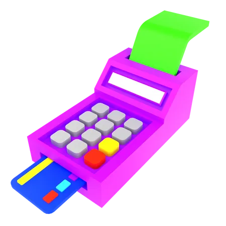 Swipe machine  3D Icon