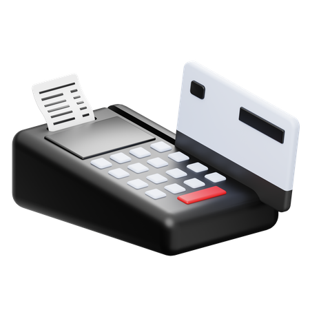 Swipe Machine  3D Icon