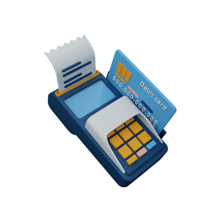 Swipe machine  3D Icon