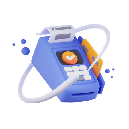 Swipe Machine  3D Icon