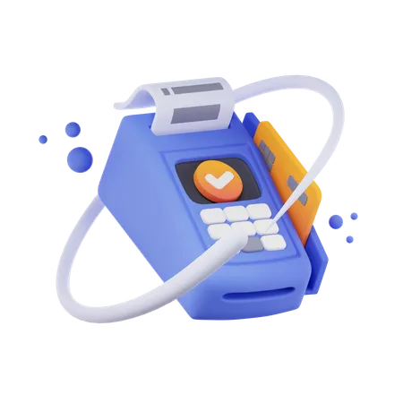 Swipe Machine  3D Icon