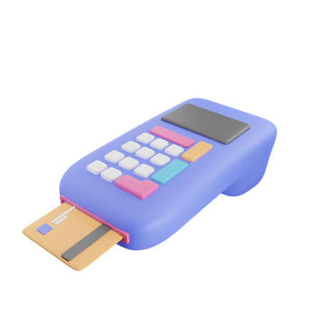 Swipe Machine  3D Icon