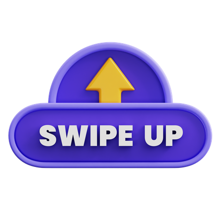 Swipe Up  3D Icon