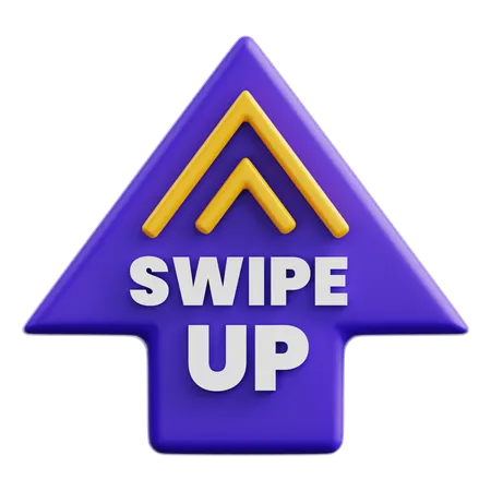 Swipe Up  3D Icon