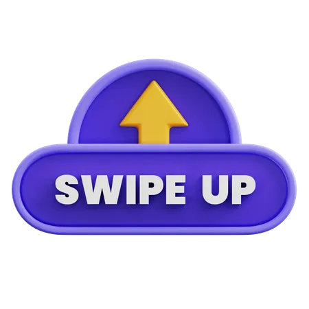 Swipe Up  3D Icon