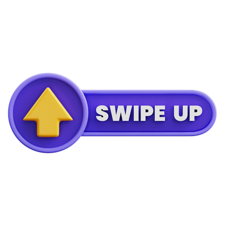 Swipe Up  3D Icon