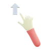 Swipe Up Fingers Gesture