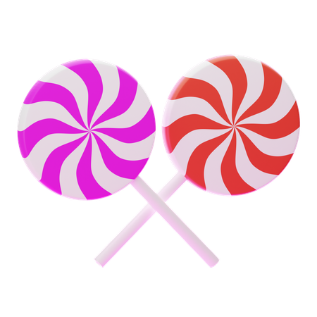 Swirl Lollipop  3D Icon