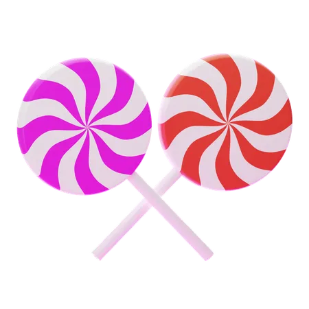 Swirl Lollipop  3D Icon