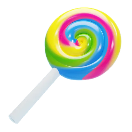 SWIRL LOLLIPOP  3D Icon