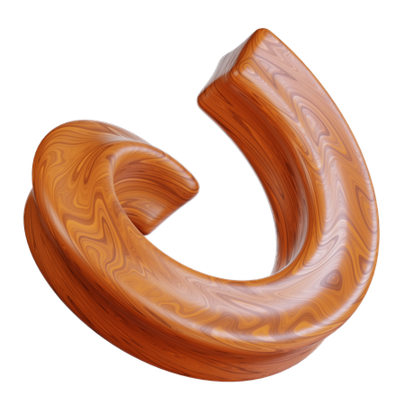 Swirling Wooden Object  3D Icon