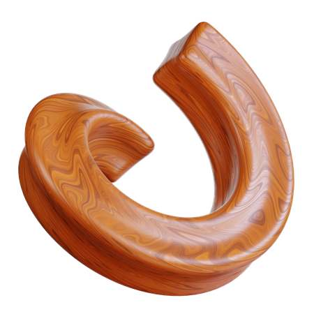 Swirling Wooden Object  3D Icon