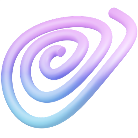 Swirls Abstract Shape  3D Icon