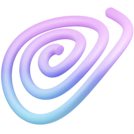 Swirls Abstract Shape  3D Icon