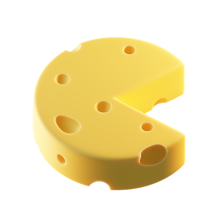 Swiss Cheese  3D Icon