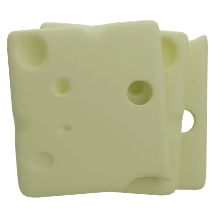 Swiss Cheese  3D Icon