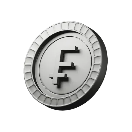 Swiss franc  3D Icon