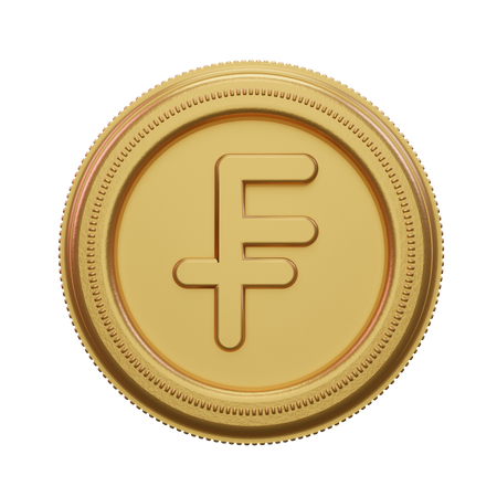 Swiss Franc  3D Icon