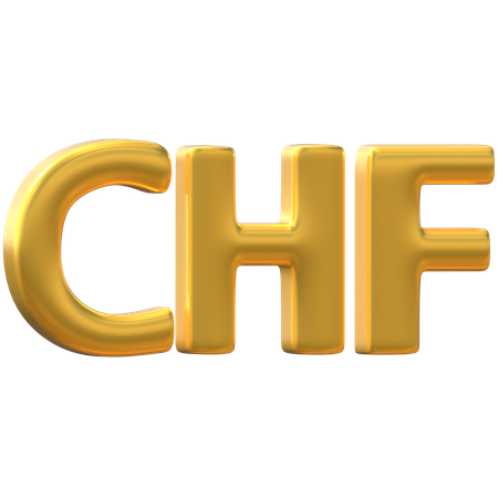 Swiss Franc  3D Icon