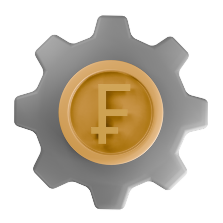 Swiss franc  3D Icon