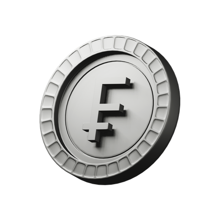 Swiss franc  3D Icon