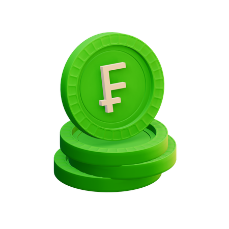 Swiss franc  3D Icon