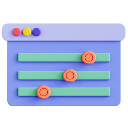 Switch Bar  3D Icon