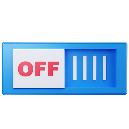 Switch Off  3D Icon