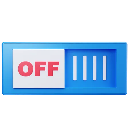 Switch Off  3D Icon