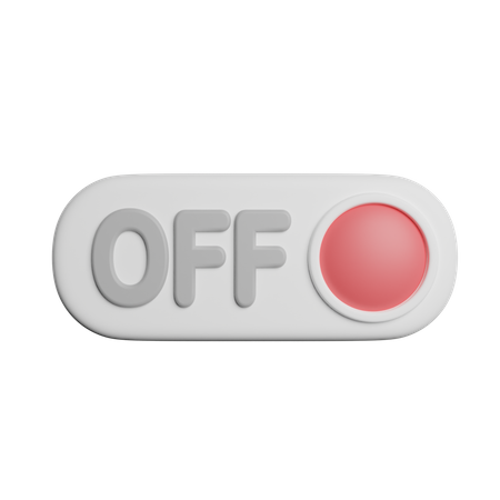 Switch Off  3D Icon