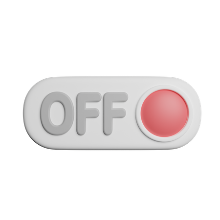 Switch Off  3D Icon