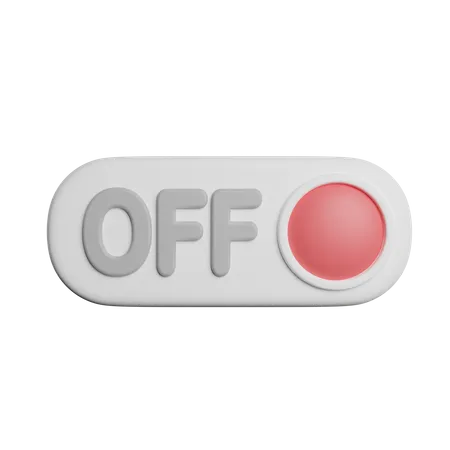 Switch Off 3D Icon