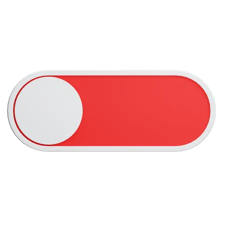 Switch Off Button  3D Illustration