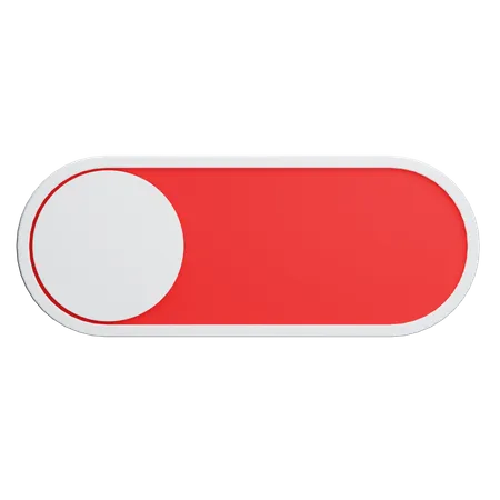 Switch Off Button 3D Illustration
