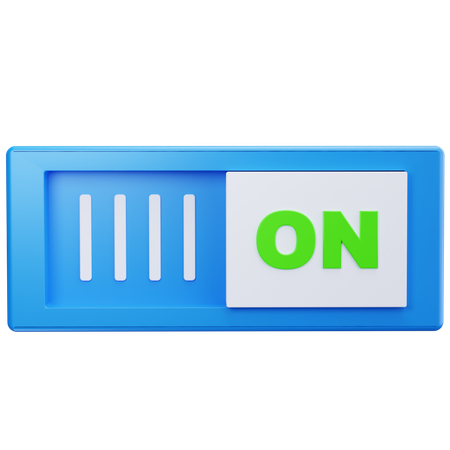 スイッチをつける  3D Icon