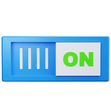 スイッチをつける  3D Icon
