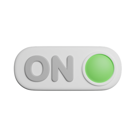 Switch On  3D Icon