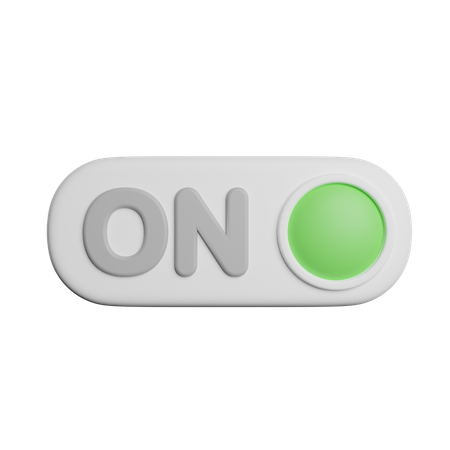 Switch On  3D Icon