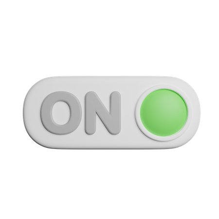 Switch On 3D Icon