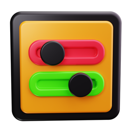 スイッチトグル  3D Icon