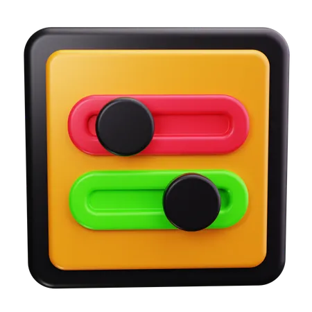 スイッチトグル  3D Icon