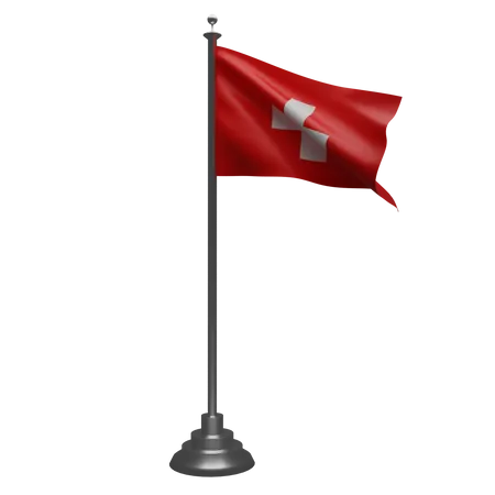 Switzerland flag  3D Illustration