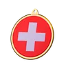 Switzerland Flag Medal Badge