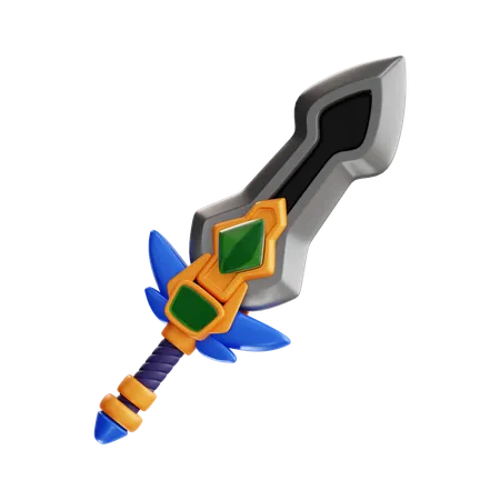 3 D Game Asset Sword 3D Icon