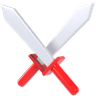 3d crossed sword emoji